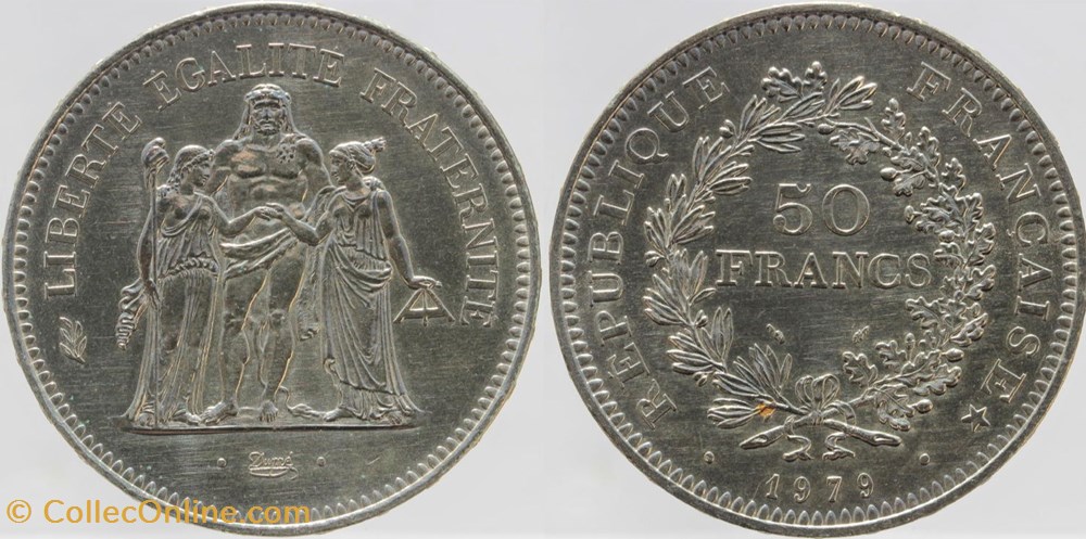 F-427 - Dupré - 50 fr. - 1979 monnaies monde france f 427 dupre 50 fr 1979