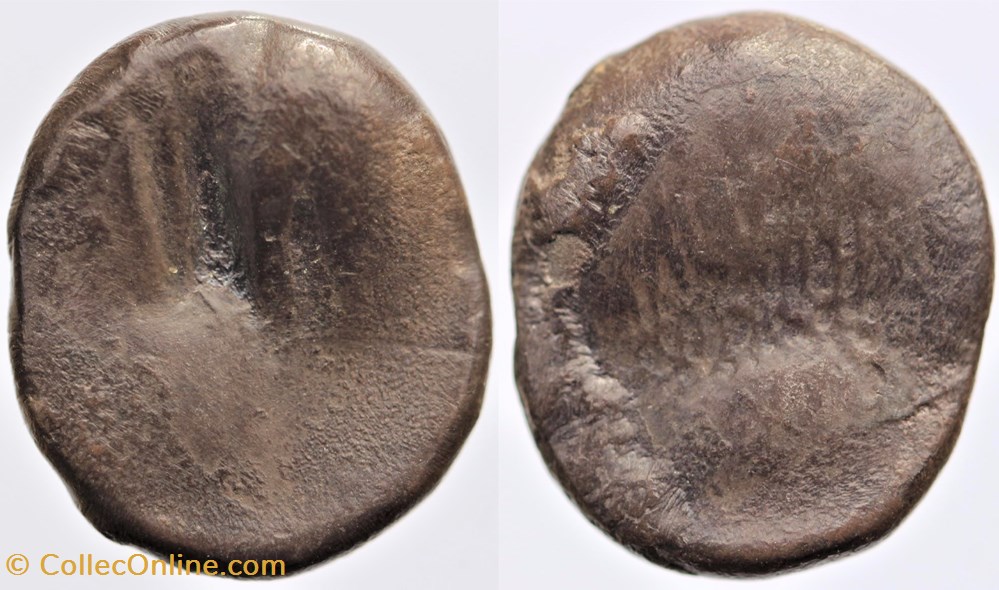 Tarusates - Drachme à la paire de fesses monnaies antiques av jc ap celtes tarusates drachme a la paire de fesses