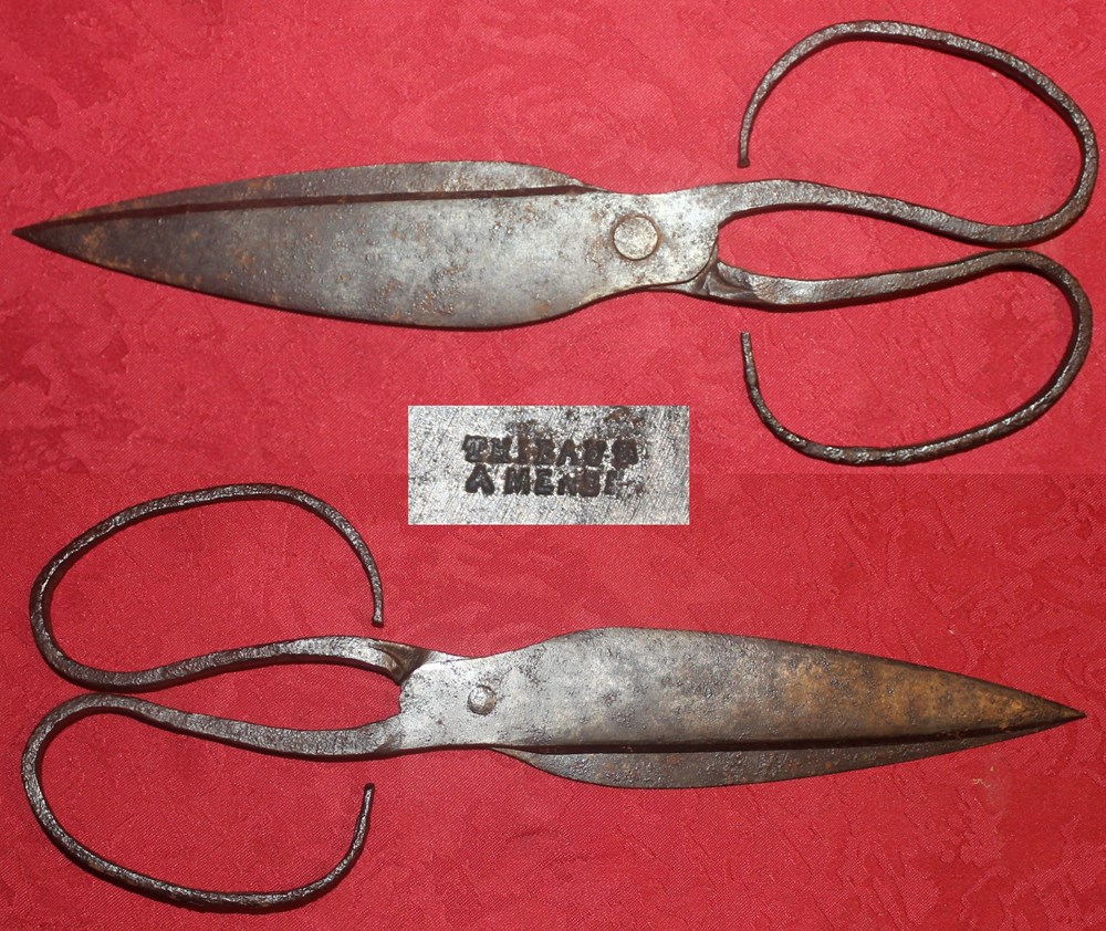 Ciseaux de tonte, Thibaud à Mende art antiquites ferronnerie ciseaux de tonte thibaud a mende