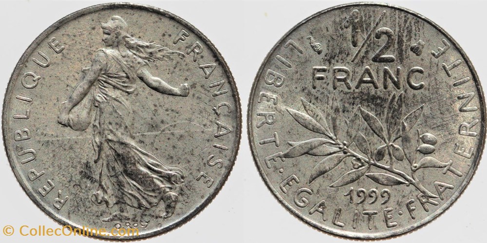 F-341 - Roty - 1/2 fr. - 1999 monnaies monde france f 341 roty 1 2 fr 1999