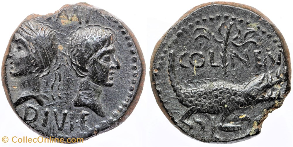 monnaies antiques av jc ap romaines republicaines imperiales nimes as col nem