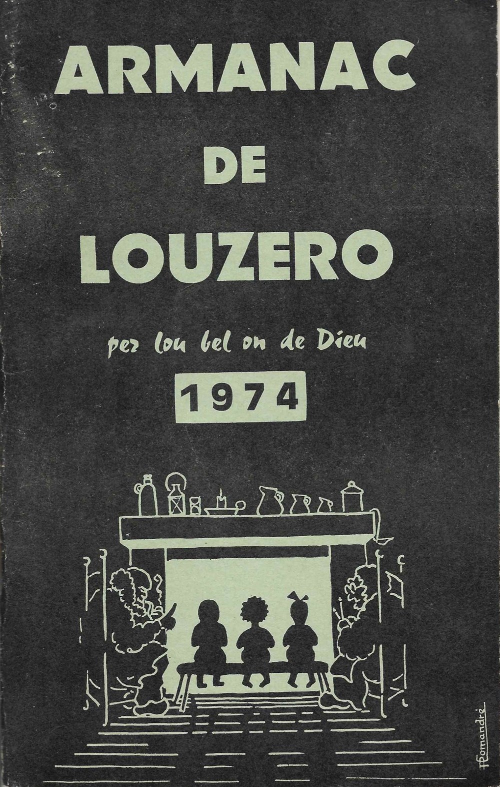 livres bd revues 1973 armanac de louzero 1974
