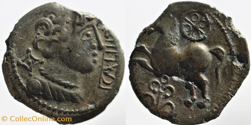 monnaies antiquite av jc ap celtes arvernes bronze caliidv