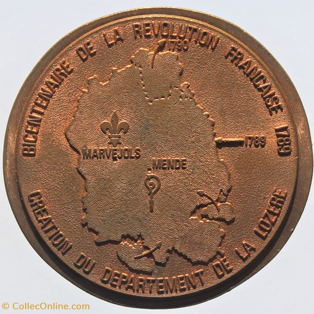 medailles france 1989 marvejols mende
