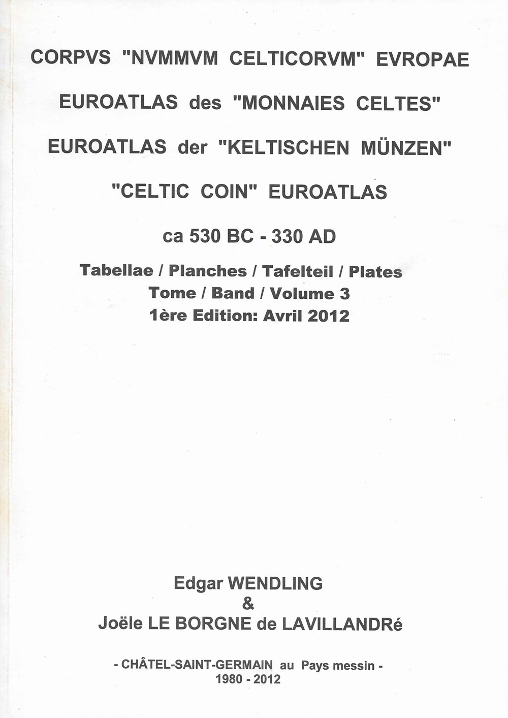 2012 - Euroatlas... t. III monnaies livres ouvrages 2012 euroatlas t iii