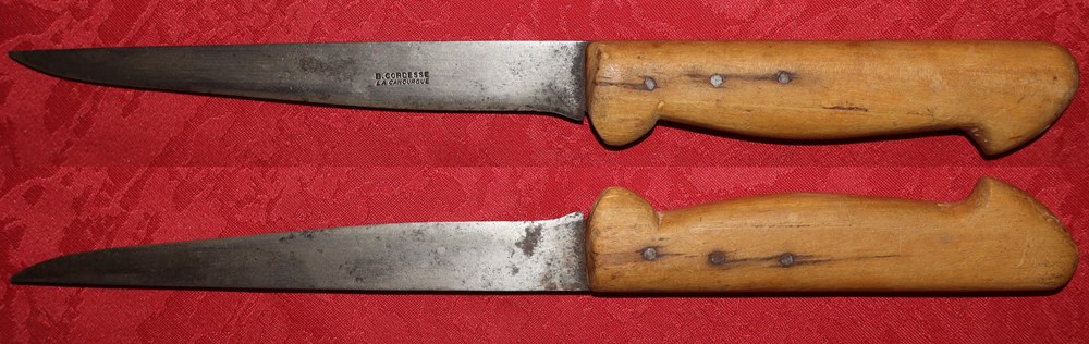 Couteau fixe, B. Cordesse la Canourgue couteaux metier couteau fixe b cordesse la canourgue