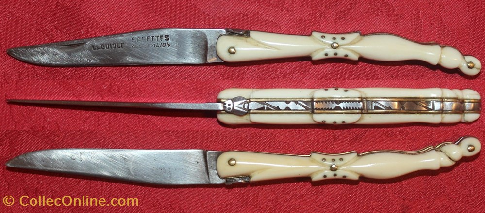 couteaux regionaux laguiole salettes ailes de papillon
