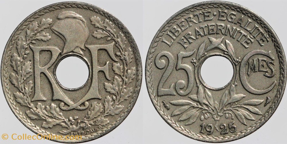 F-171 - Lindauer - 25 c. - 1925 monnaies monde france f 171 lindauer 25 c 1925