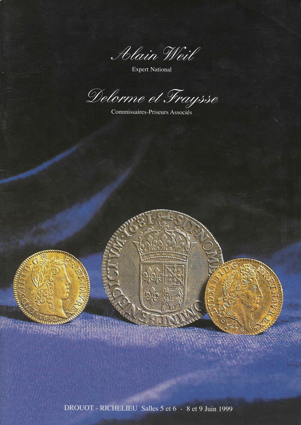 1999 - Vente Drouot monnaies livres ouvrages ventes 1999 vente drouot