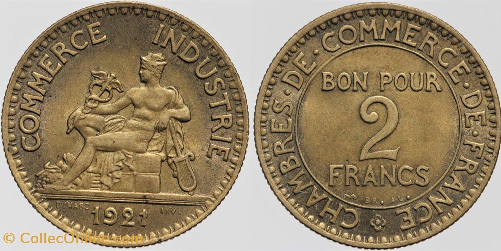 F-267 - Domard - 2 frs. - 1921 monnaies monde france f 267 domard 2 frs 1921