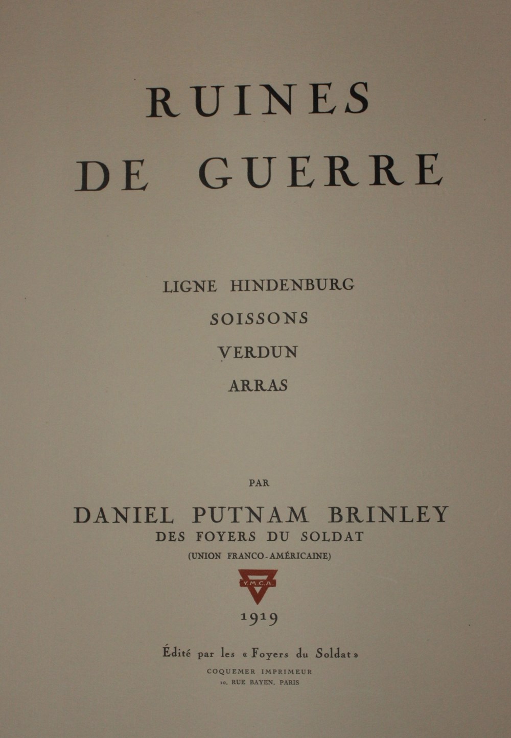 Ruines de Guerre, D. Putman Brinley, 1919 art antiquites estampes gravures ruines de guerre d putman brinley 1919