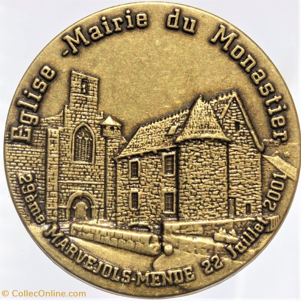 2001 - Marvejols-Mende 2 medailles france 2001 marvejols mende