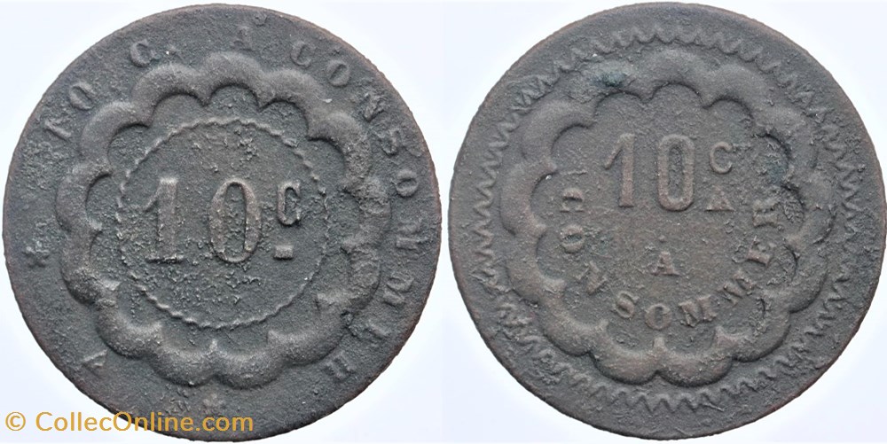 monnaies monde france jeton a consommer 10 centimes