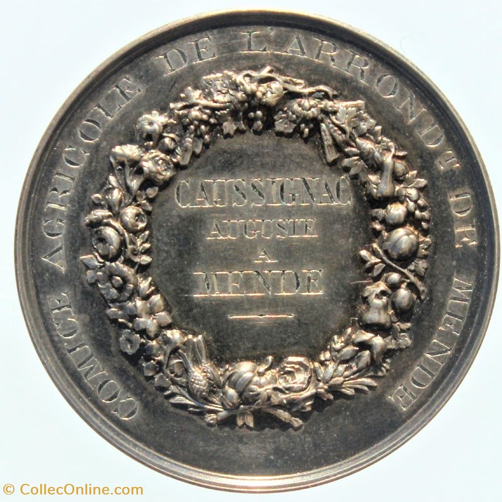 1900 (vers) - Concours agricole 3 medailles france 1900 vers concours agricole