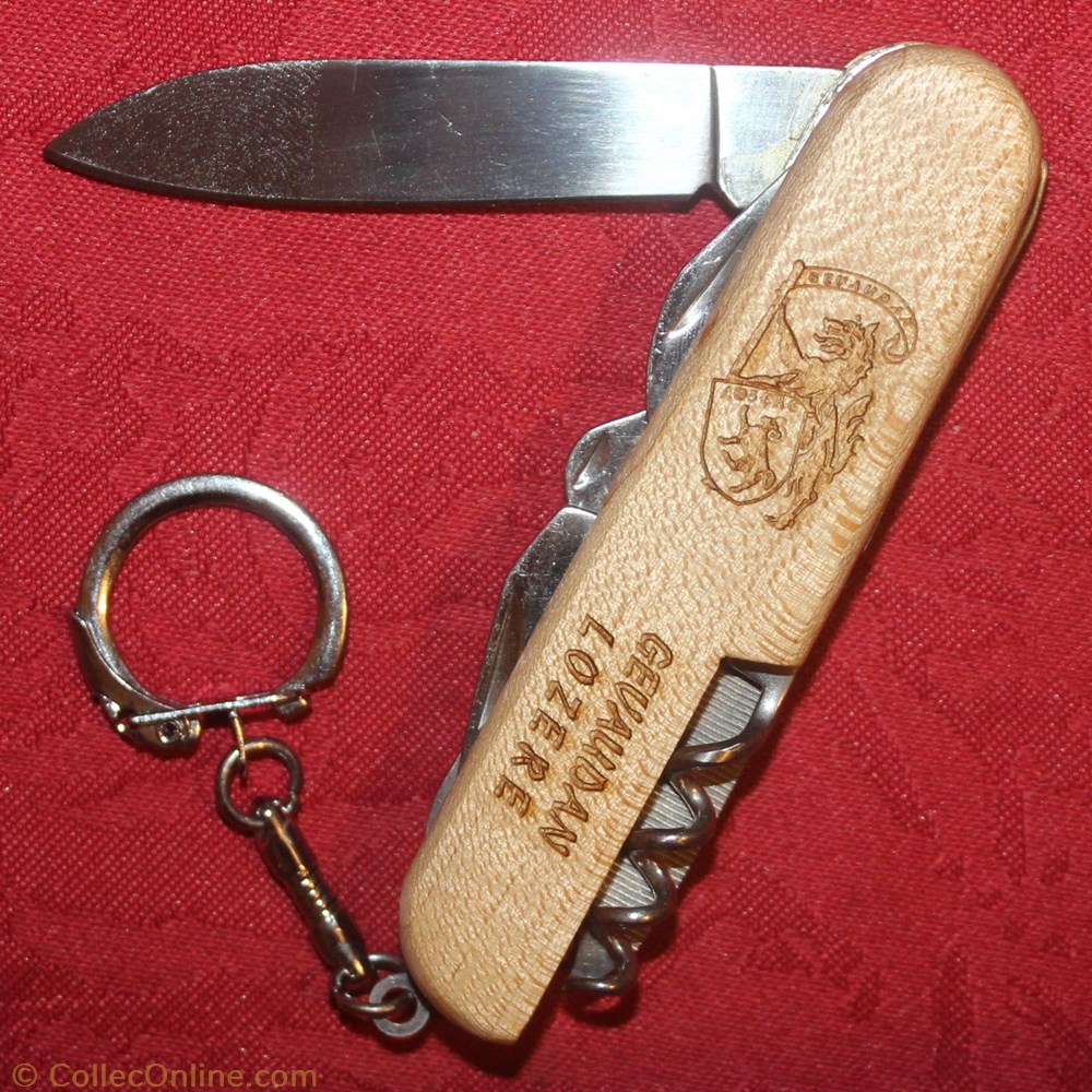 Couteau multipièces, souvenir Lozère couteaux regionaux couteau multipieces souvenir lozere