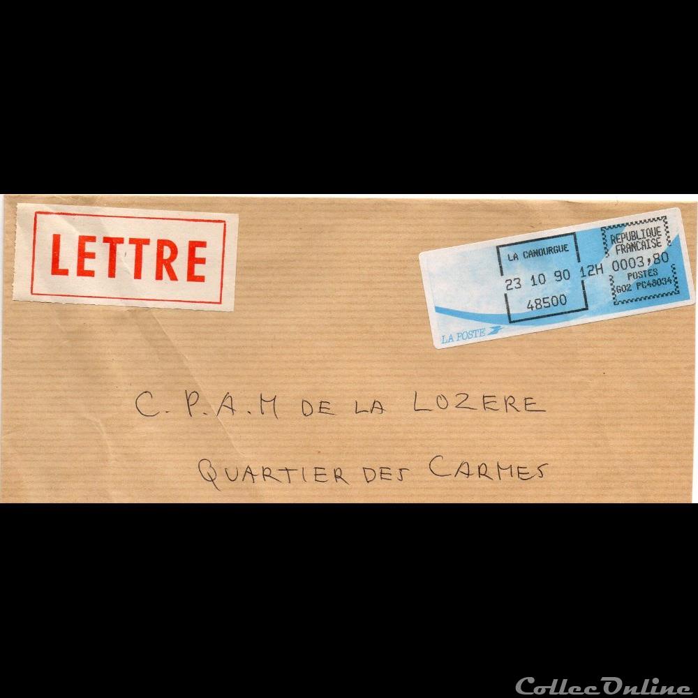 1990 - Vignette d'affranchissement marque postale europe france 1990 vignette affranchissement