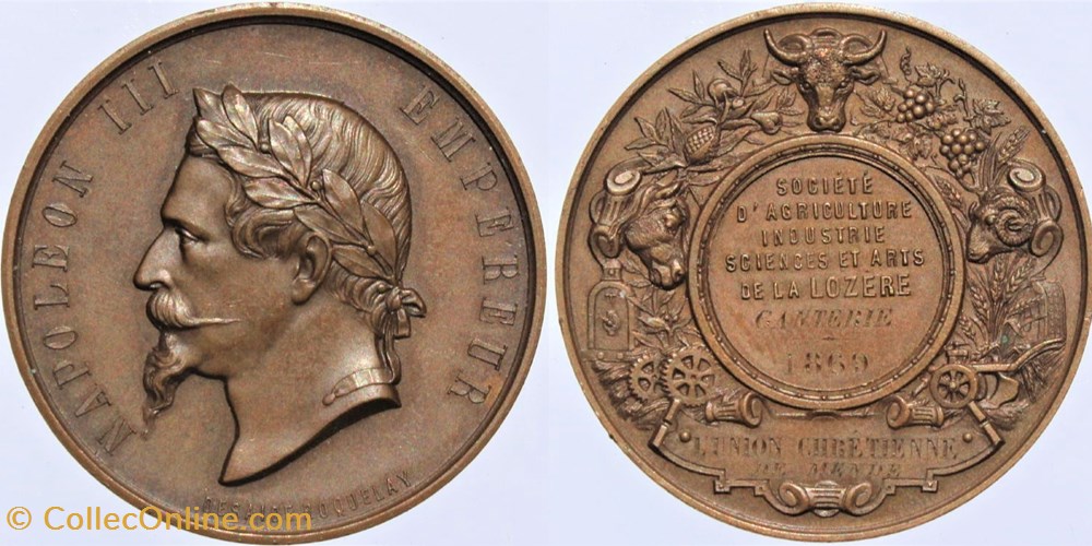 medailles france 1869 ganterie