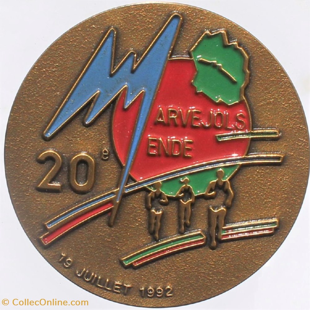 1992 - Marvejols-Mende 2 medailles france 1992 marvejols mende