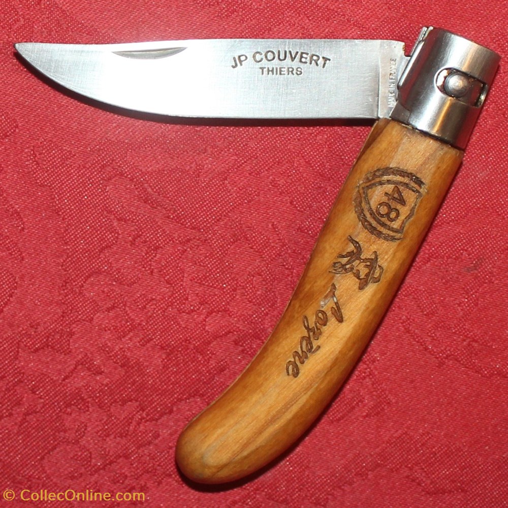 Couteau à virole, JP Couvert - Lozère couteaux regionaux couteau a virole jp couvert lozere