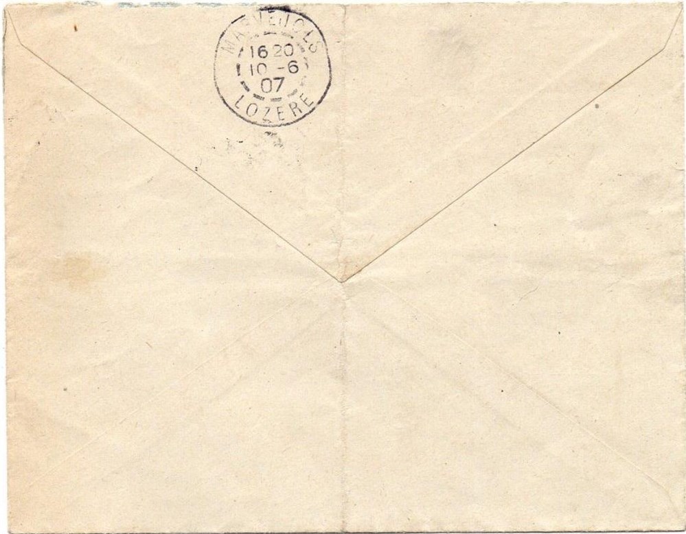 1907 - Cachets types A3 et BR Le Patus documents anciens marques postales europe 1907 cachets types a3 et br le patus