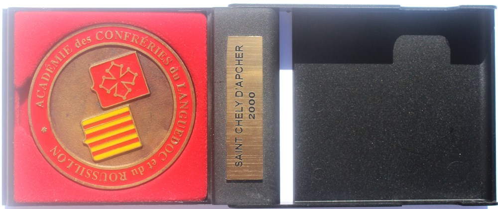 2000 - Médaille de l'Académie des confréries, St-Chély d'Apcher medailles france 2000 medaille de academie des confreries st chely apcher
