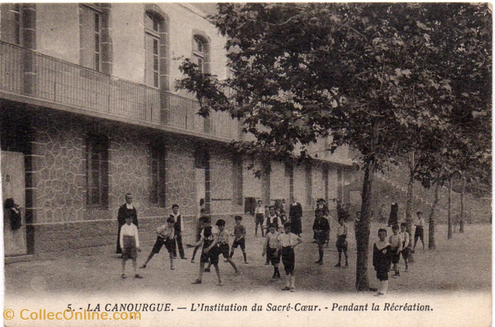 cartes postales europe france c25 05 institution pendant la recreation