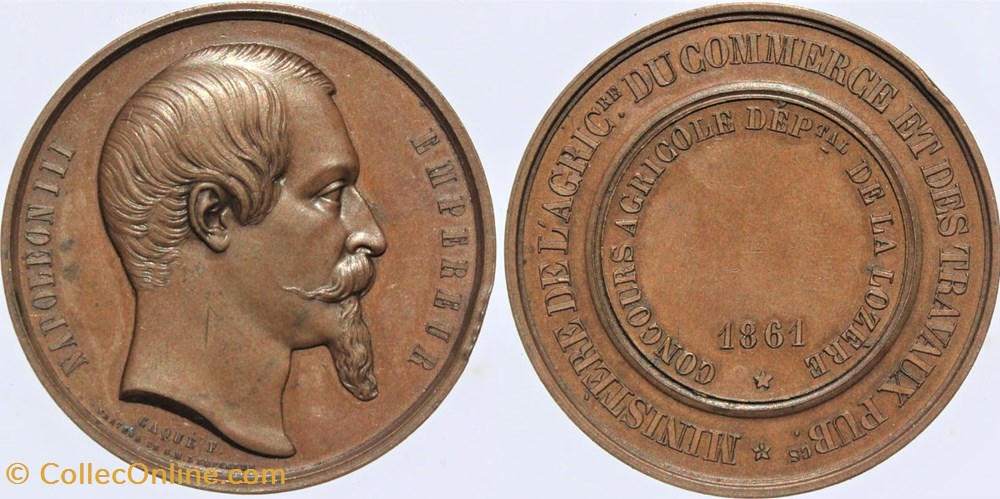 medailles france 1861 concours agricole