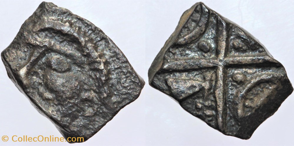 Rutènes - Drachme à la main monnaies antiques av jc ap celtes rutenes drachme a la main
