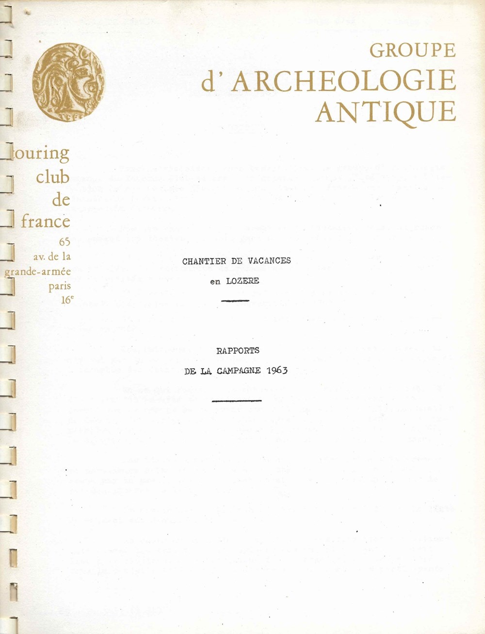 livres bd revues 1963 chantier de vacances lozere a la canourgue