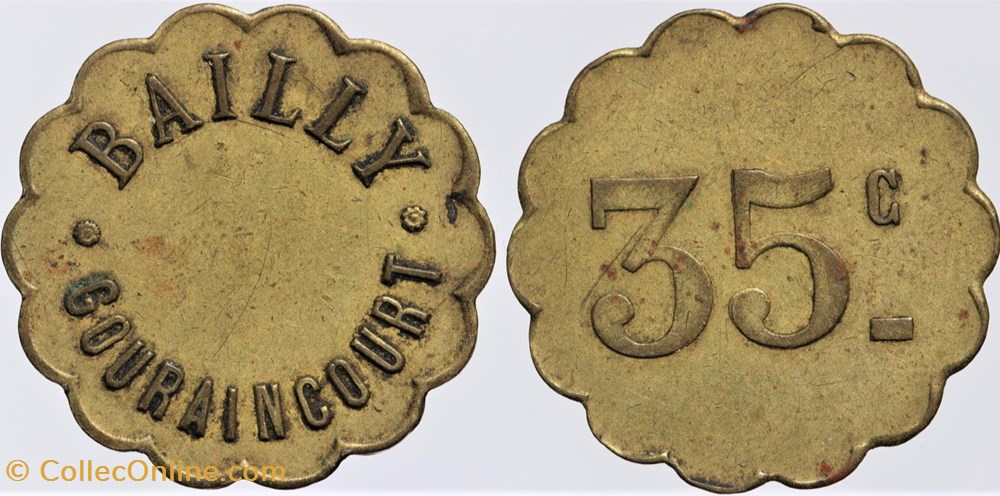 54 - Longwy - Bailly - 35 centimes monnaies monde france 54 longwy bailly 35 centimes