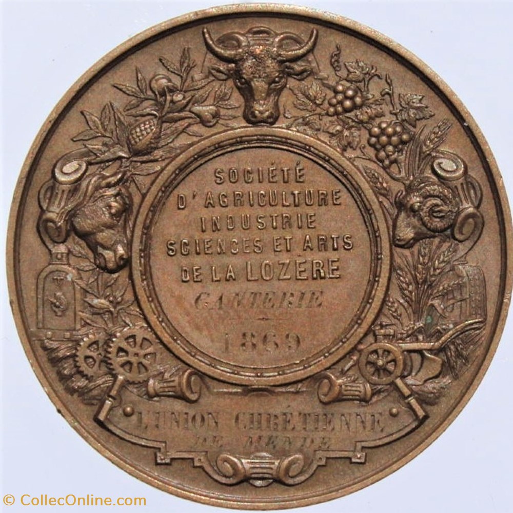 medailles france 1869 ganterie