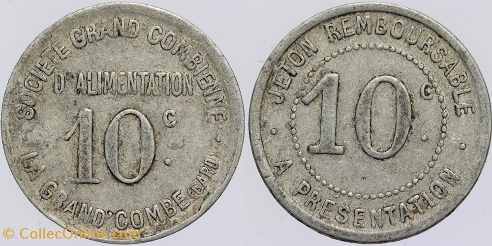 monnaies monde france 30 la grand combe 10 c