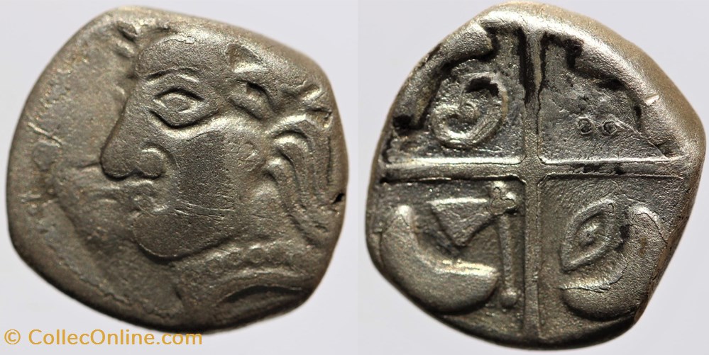 Longostalètes - Drachme Languedocienne monnaies antiques av jc ap celtes longostaletes drachme languedocienne