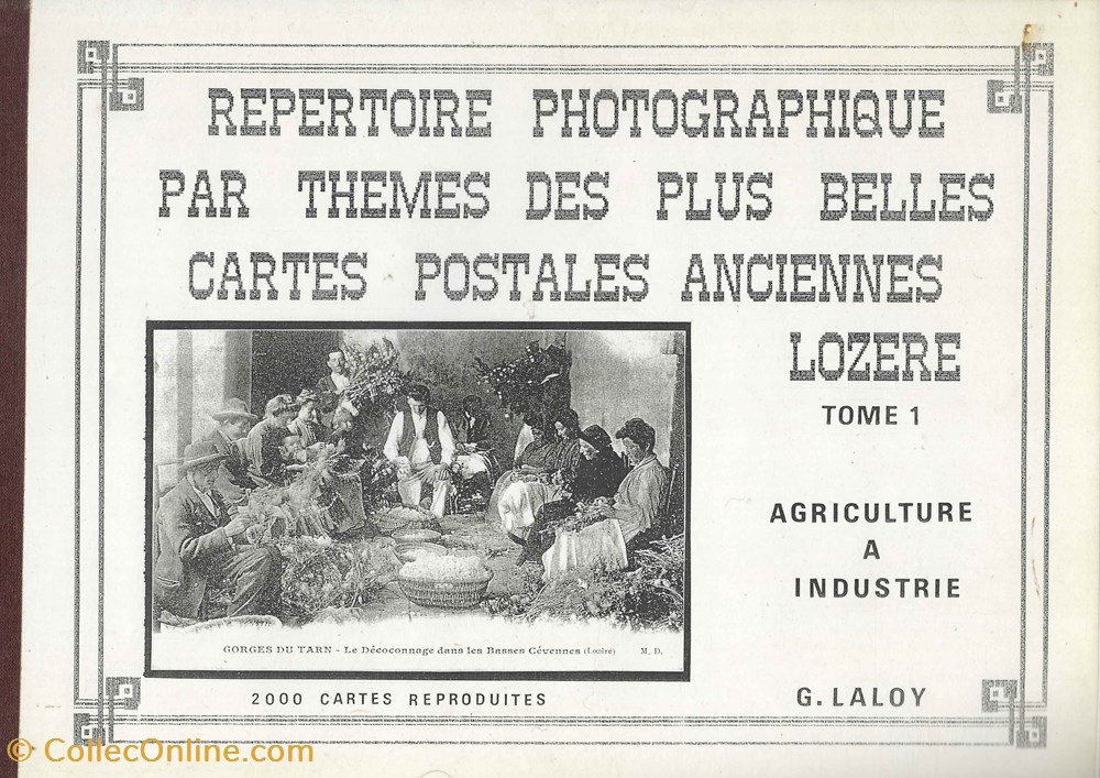 1997 - Répertoire photographique cartes postales de Lozère t. I livres bd revues 1997 repertoire photographique cartes postales de lozere t i