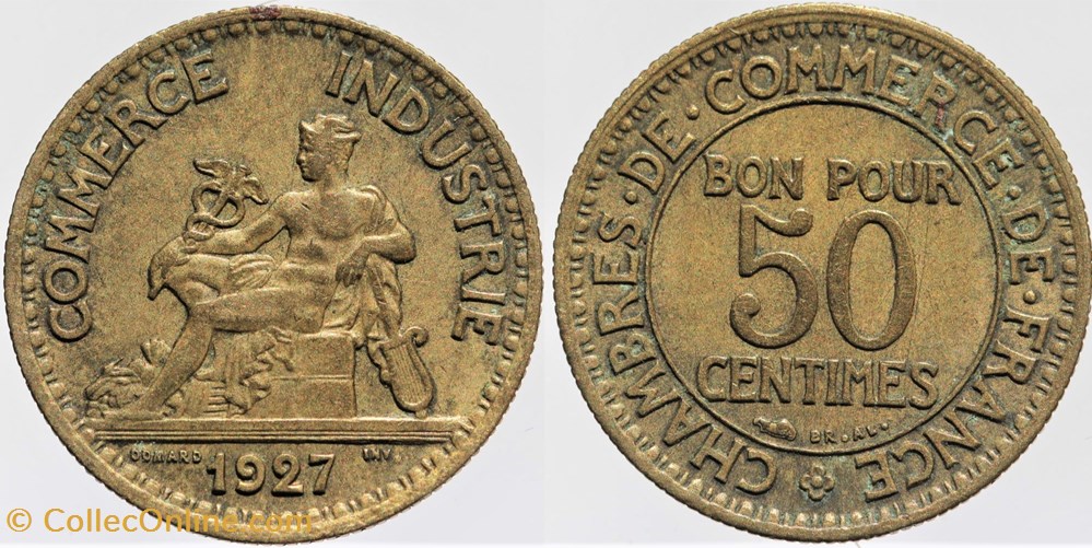 F-191 - Domard - 50 c. - 1927 monnaies monde france f 191 domard 50 c 1927