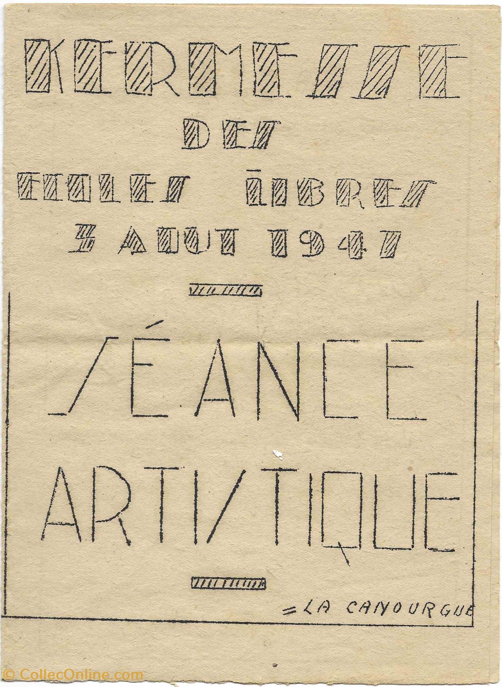 1947 - Programme de kermesse documents anciens programmes 1947 programme de kermesse