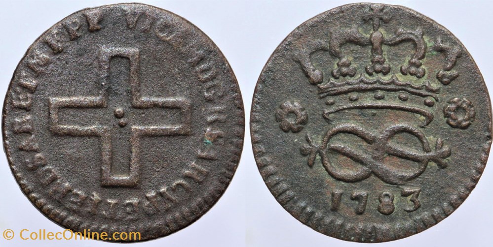 monnaies france feodales savoie victor amedee iii 2 deniers 1783