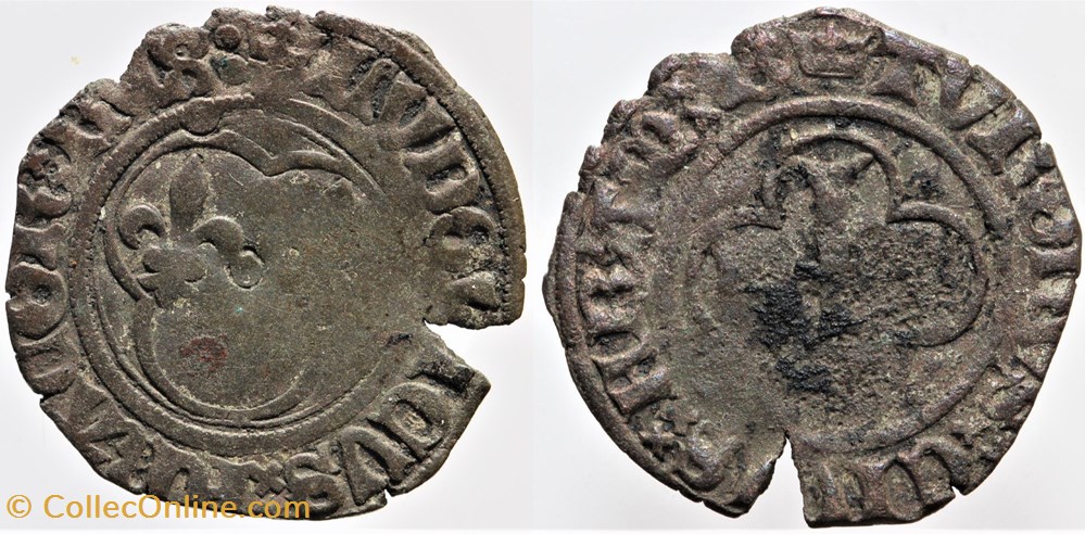 monnaies europe medievale france royales dy 0563 louis xi double tournois paris
