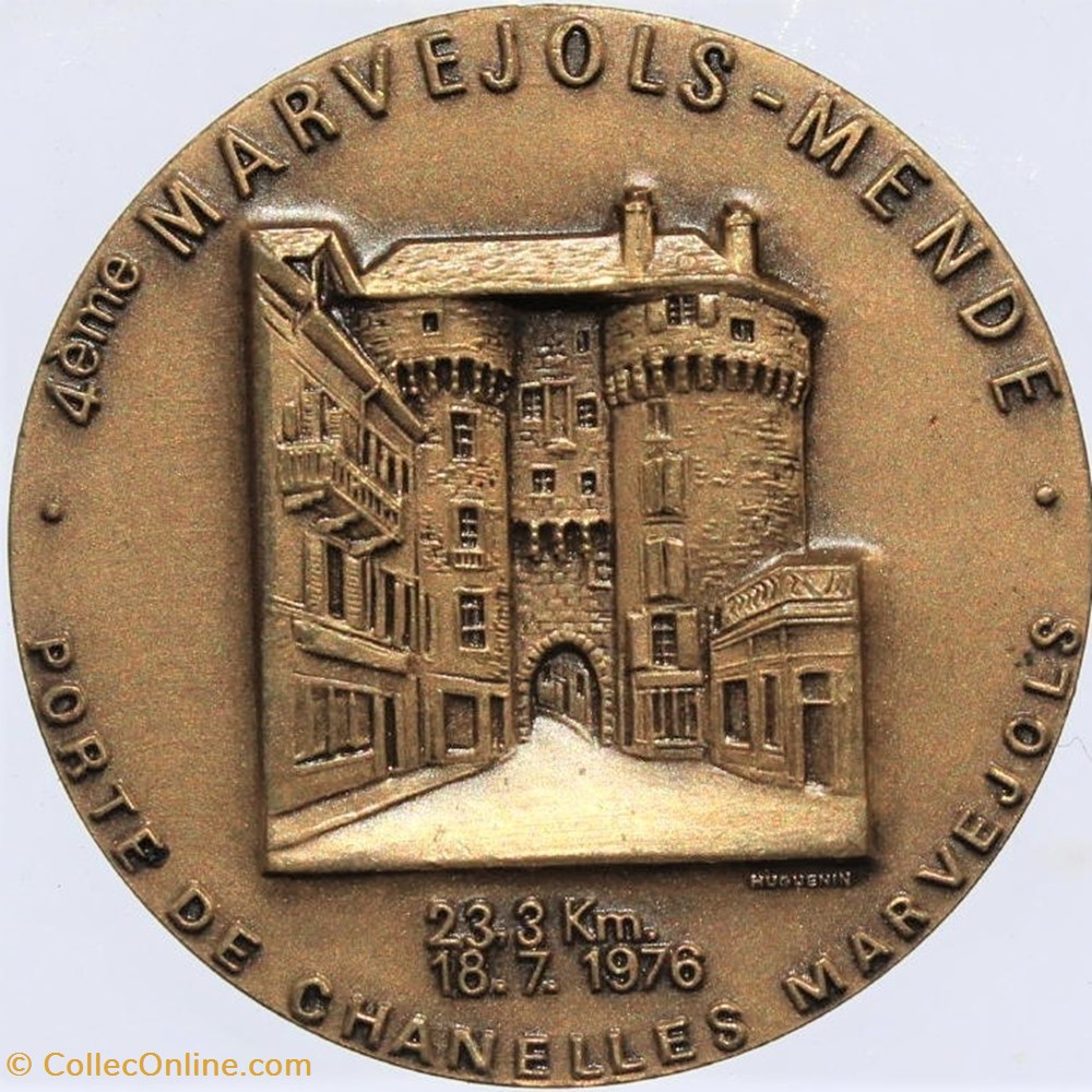 1976 - Marvejols-Mende 2 medailles france 1976 marvejols mende