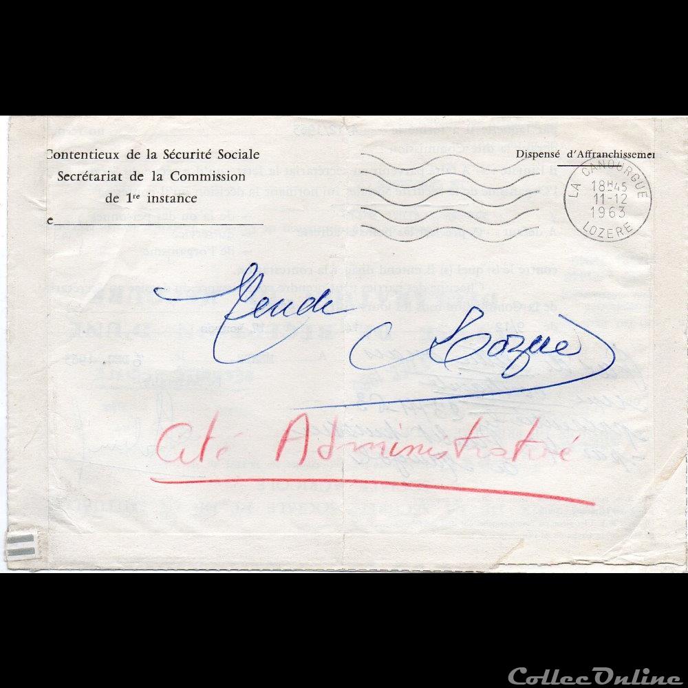 marque postale europe france 1963 obliteration mecanique muette