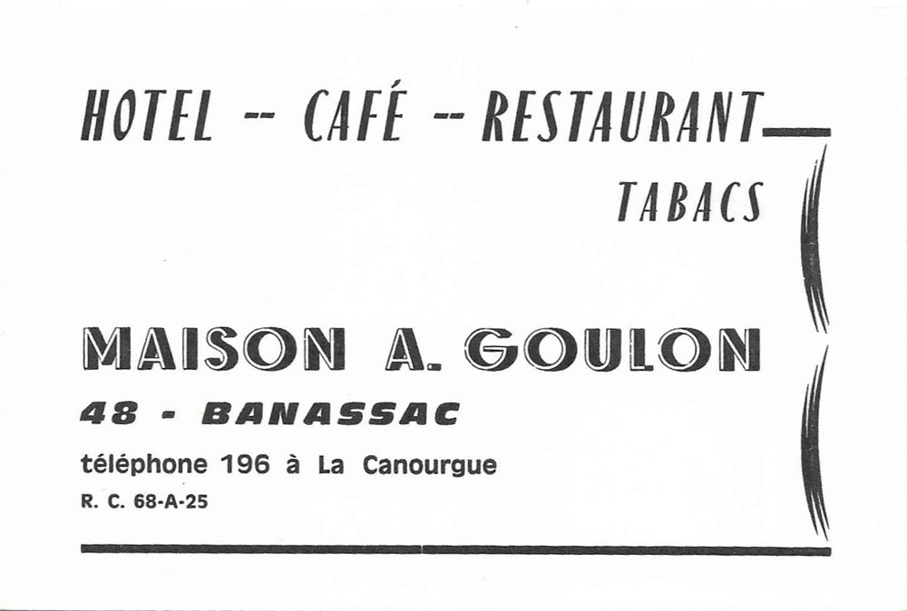 Goulon A. (vers 1975) documents anciens factures commerciaux goulon a vers 1975
