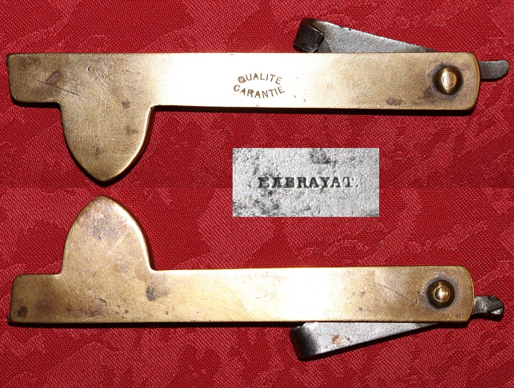 Exbrayat (43 ?) couteaux de metier exbrayat 43