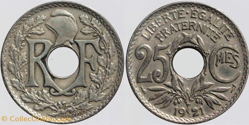 F-171 - Lindauer - 25 c. - 1921 monnaies monde france f 171 lindauer 25 c 1921