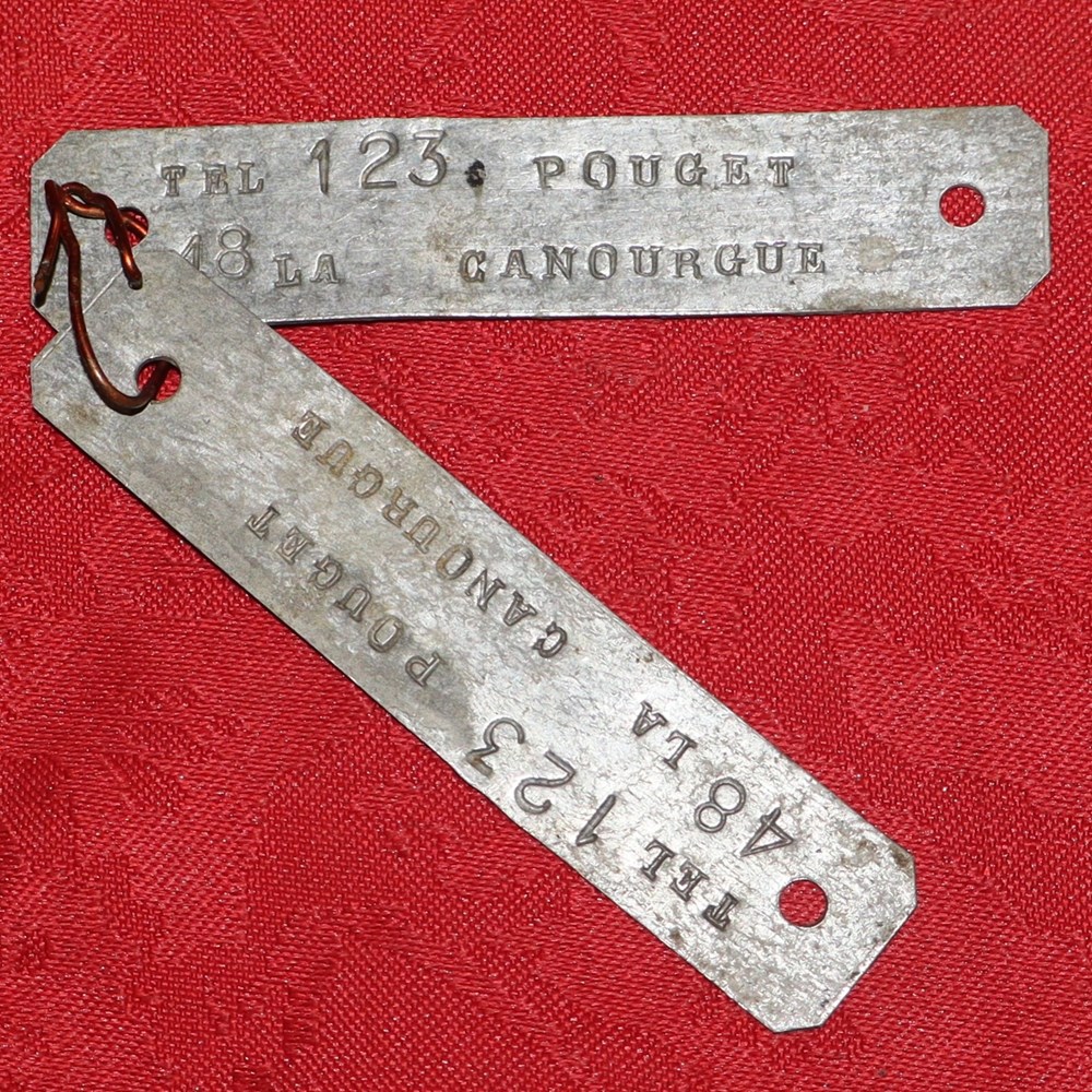 Plaque d'identification (chien,...) divers plaque identification chien