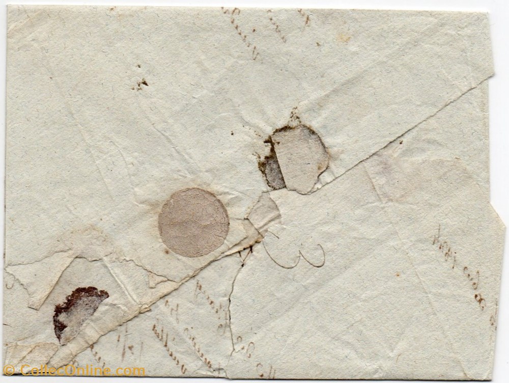 1824 - P46P / La Canourgue documents anciens marques postales europe 1824 p46p la canourgue