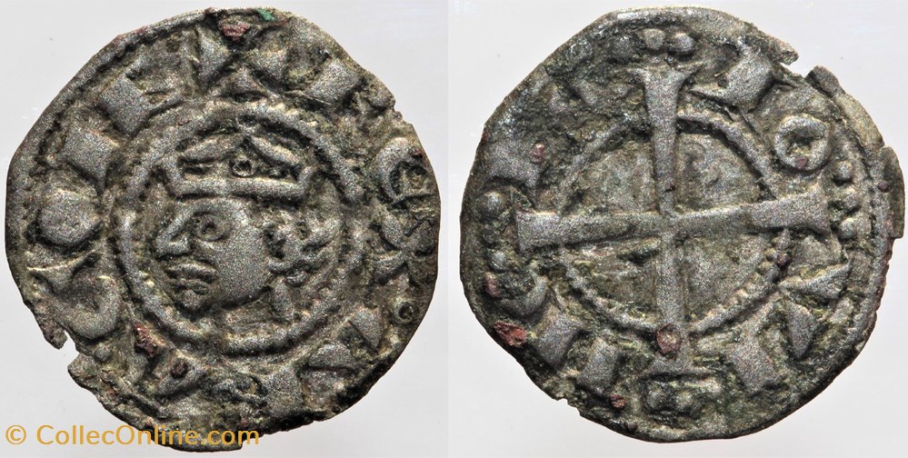 Provence - Alphonse II - Obole monnaies france feodales provence alphonse ii obole