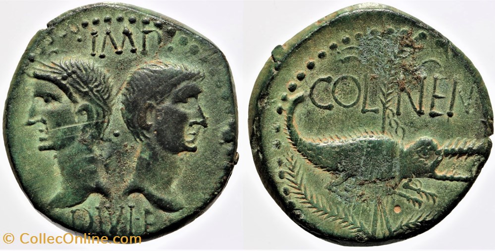 monnaies antiques av jc ap romaines republicaines imperiales nimes as col nem
