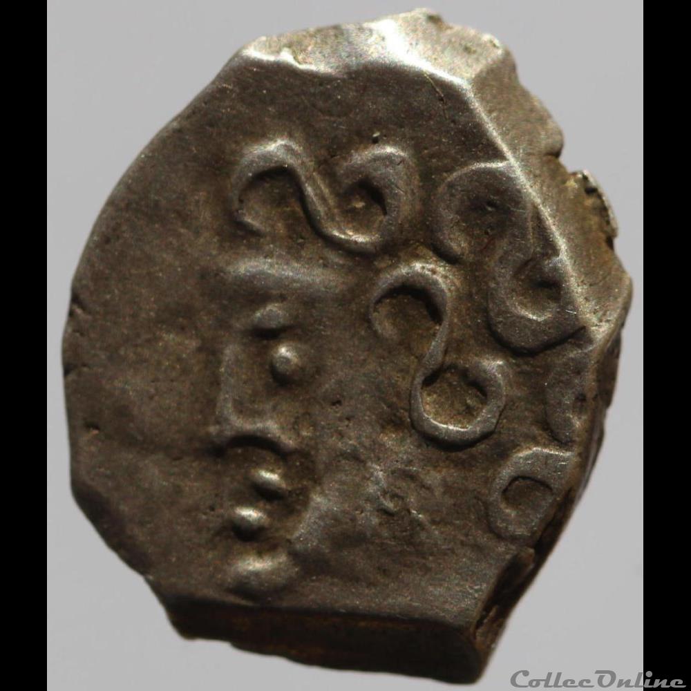 CL série 8.3 - Drachme Goutrens au torque monnaie antique gauloise cl serie 8 3 drachme goutrens au torque