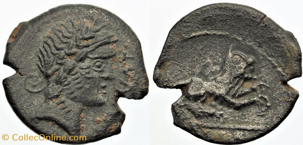 Rutènes - Bronze ATTALV // MVNATIVS monnaies antiques av jc ap celtes rutenes bronze attalv mvnativs