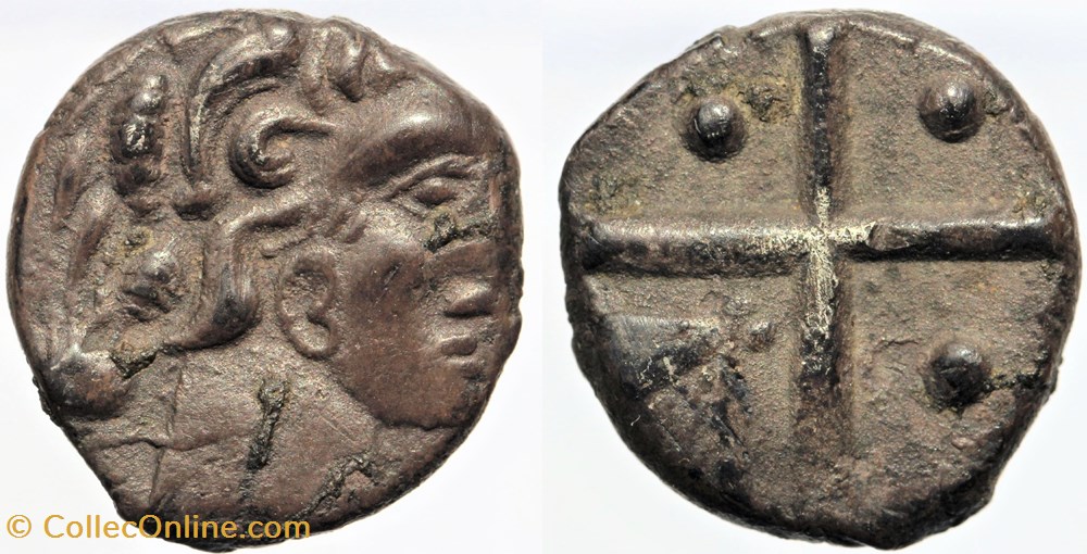 Longostalètes - Drachme Languedocienne monnaies antiques av jc ap celtes longostaletes drachme languedocienne